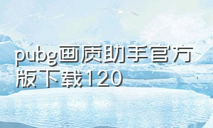 pubg画质助手官方版下载120