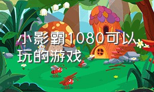 小影霸1080可以玩的游戏（小影霸gtx1080新游戏不能玩）