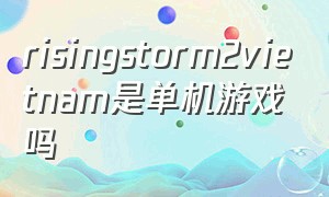 risingstorm2vietnam是单机游戏吗（rising storm2vietnam怎么玩）