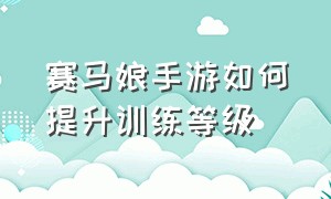 赛马娘手游如何提升训练等级