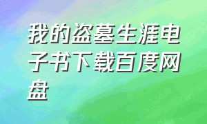 我的盗墓生涯电子书下载百度网盘