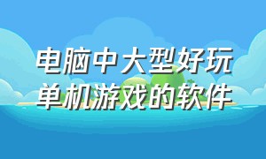 电脑中大型好玩单机游戏的软件（电脑中大型好玩单机游戏的软件推荐）