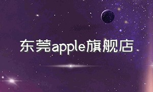 东莞apple旗舰店