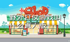 野外打仗游戏叫什么真人版