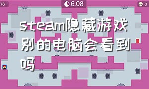 steam隐藏游戏别的电脑会看到吗