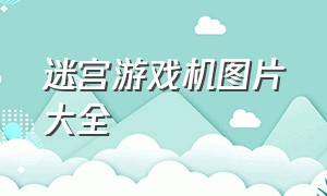 迷宫游戏机图片大全