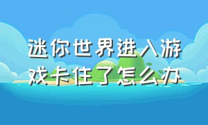 迷你世界进入游戏卡住了怎么办（迷你世界卡住了进不去界面怎么办）