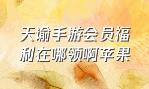 天谕手游会员福利在哪领啊苹果（天谕手游会员福利在哪领啊苹果版）