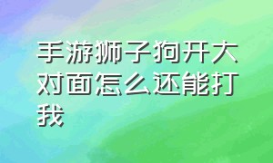 手游狮子狗开大对面怎么还能打我