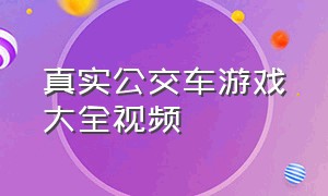 真实公交车游戏大全视频