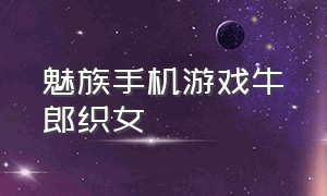 魅族手机游戏牛郎织女（魅族手机游戏框架）