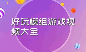 好玩模组游戏视频大全（MOD模组好玩游戏大全）