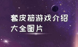 套皮筋游戏介绍大全图片