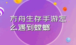 方舟生存手游怎么遇到螳螂（方舟生存进化手游下载正版）