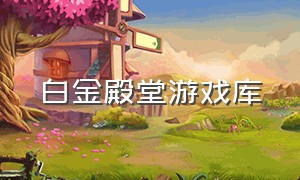 白金殿堂游戏库