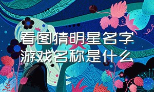 看图猜明星名字游戏名称是什么