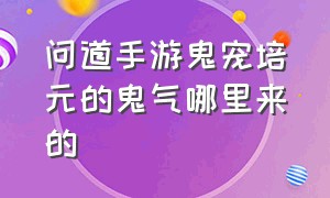 问道手游鬼宠培元的鬼气哪里来的