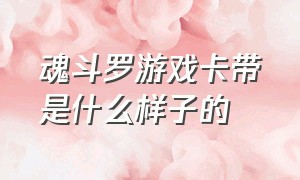 魂斗罗游戏卡带是什么样子的