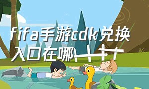 fifa手游cdk兑换入口在哪