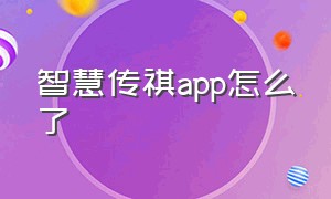 智慧传祺app怎么了（智慧传祺汽车app）