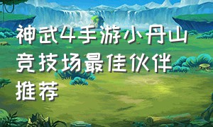 神武4手游小丹山竞技场最佳伙伴推荐