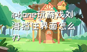 iphone玩游戏刘海挡住界面怎么办