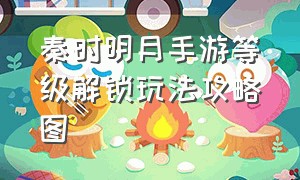 秦时明月手游等级解锁玩法攻略图