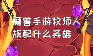 魔兽手游牧师人族配什么英雄