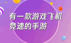 有一款游戏飞机竞速的手游