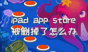 ipad app store被删掉了怎么办