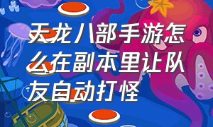 天龙八部手游怎么在副本里让队友自动打怪（天龙八部手游怎么拉活队友打怪）