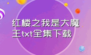 红楼之我是大魔王txt全集下载