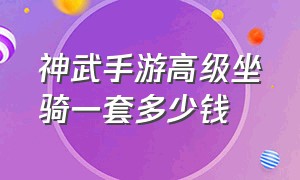 神武手游高级坐骑一套多少钱