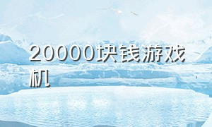 20000块钱游戏机（20000元游戏机）