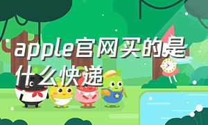 apple官网买的是什么快递