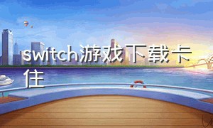 switch游戏下载卡住