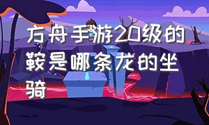 方舟手游20级的鞍是哪条龙的坐骑