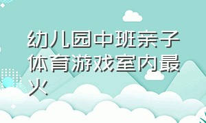 幼儿园中班亲子体育游戏室内最火