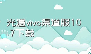 光遇vivo渠道服10.7下载（光遇vivo渠道服下载最新版本入口）