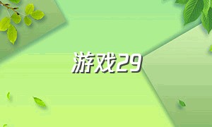 游戏29