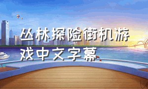 丛林探险街机游戏中文字幕