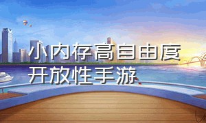 小内存高自由度开放性手游