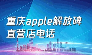 重庆apple解放碑直营店电话