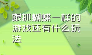 跟抓蝴蝶一样的游戏还有什么玩法