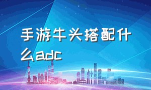 手游牛头搭配什么adc