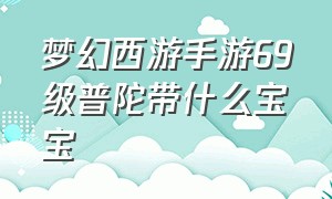 梦幻西游手游69级普陀带什么宝宝