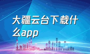 大疆云台下载什么app