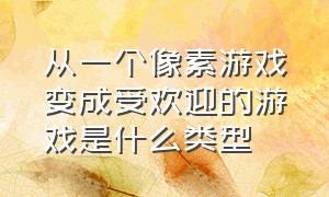 从一个像素游戏变成受欢迎的游戏是什么类型