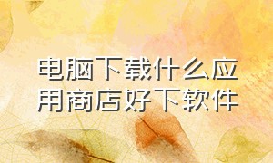 电脑下载什么应用商店好下软件