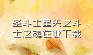 圣斗士星矢之斗士之魂在哪下载